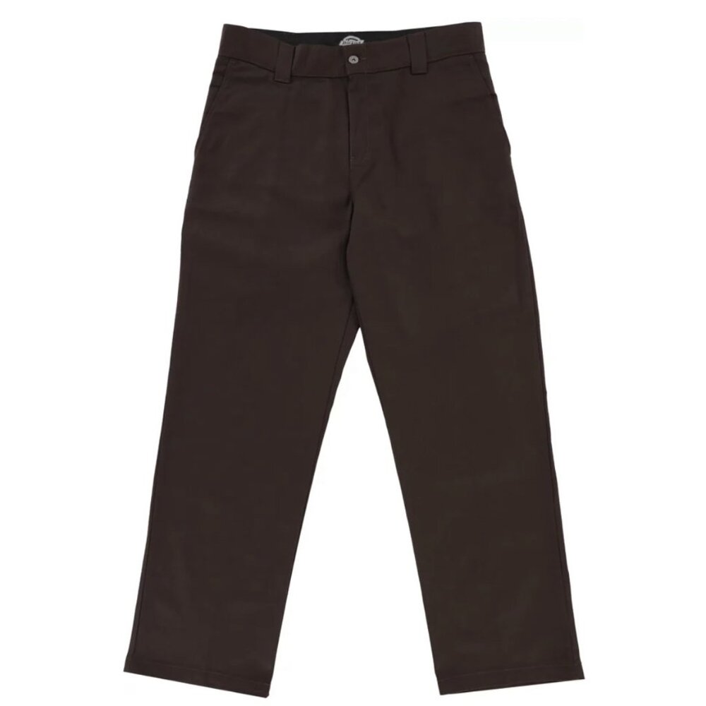 NWT Dickies Jamie Foy Loose Fit Straight Leg Pants - Dark Brown 32x30